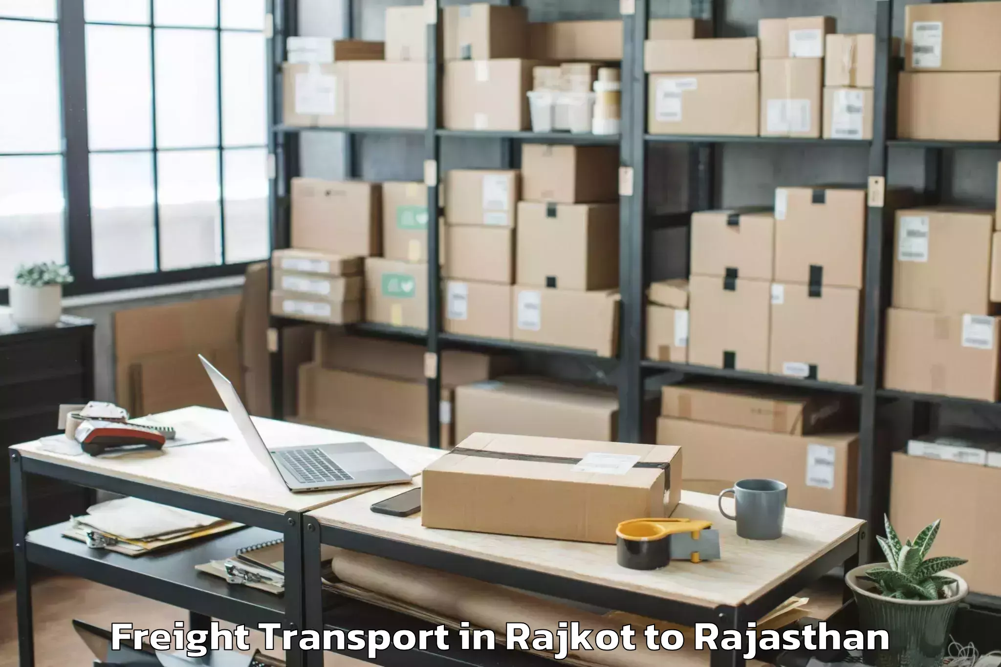 Leading Rajkot to Aklera Freight Transport Provider